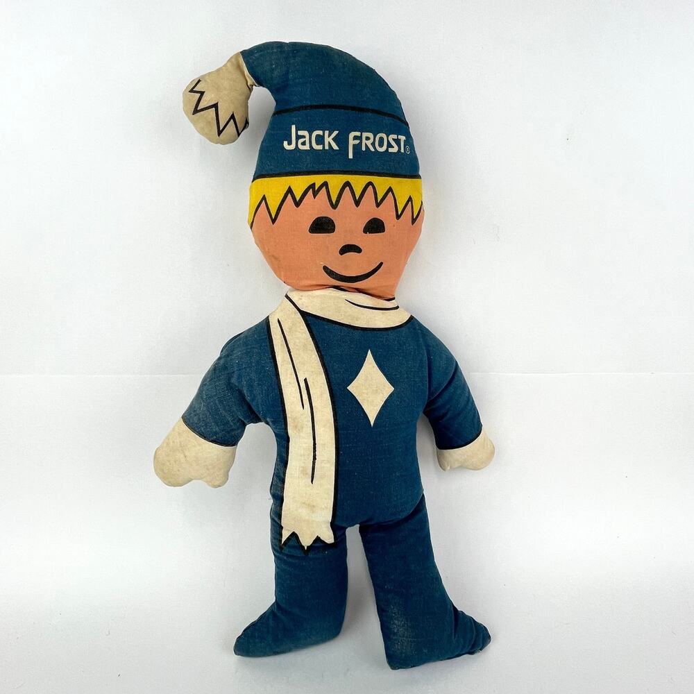 Vintage 1970s Jack Frost Sugar Plush Stuffed Doll